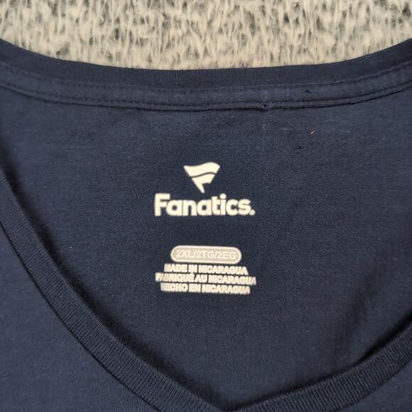 San Diego Padres Shirt Women 2XL XXL Blue MLB Baseball Lounge Graphic Tee Casual - Picture 2 of 6